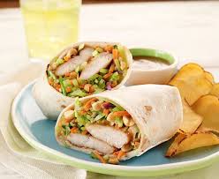 Tavuklu ve sebzeli Wrap